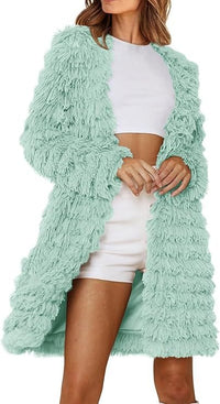 Caro Coat in Frucht Green