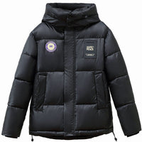 Caro Jacket with Zip Front and Hood in Black