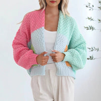 Caro Knit Cardigan with Oversized