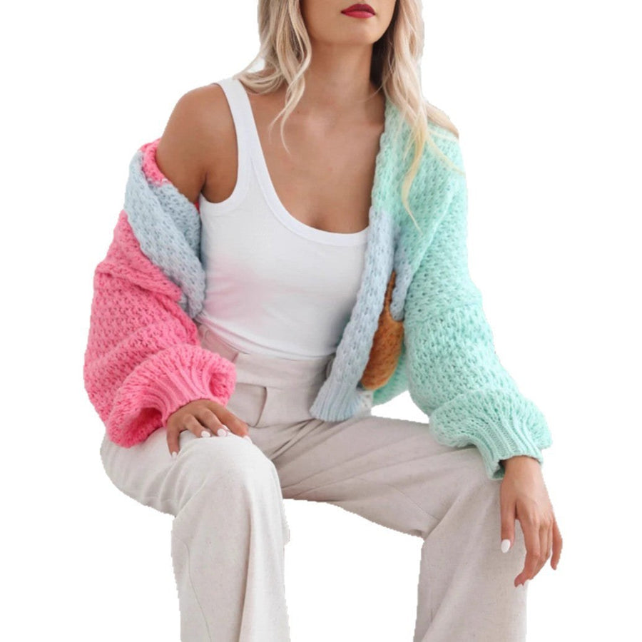 Caro Knit Cardigan with Oversized