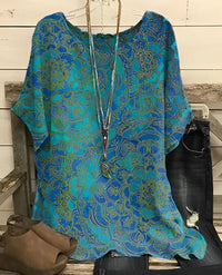 Caro Lightweight Blouse in Blue