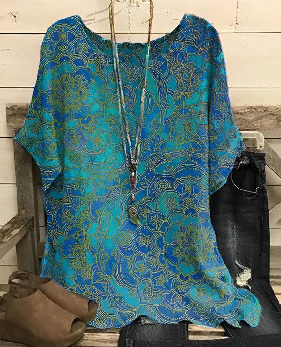 Caro Lightweight Blouse in Blue
