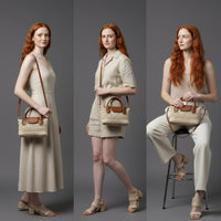 Carolyn Crochet Bag in Beige