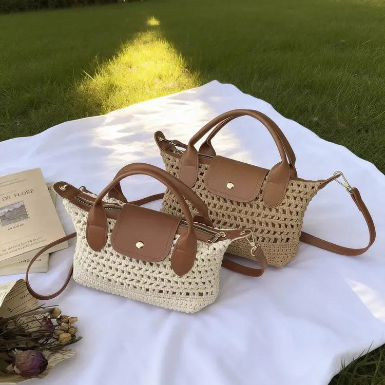Carolyn Crochet Bag in Khaki
