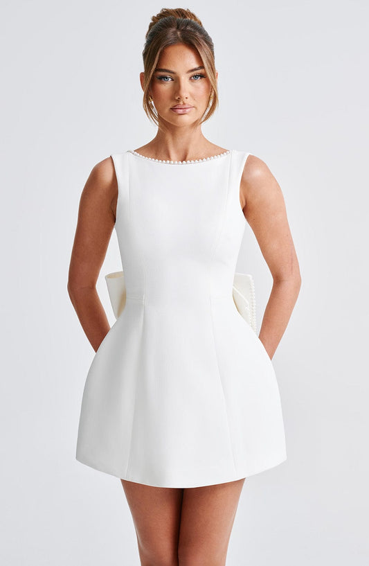 ELEANOR BOW MINI DRESS