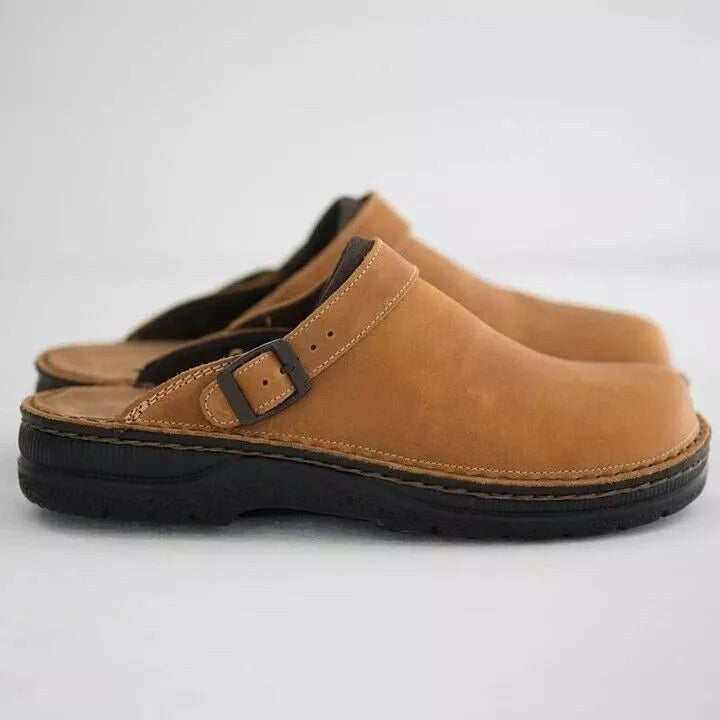 Caspar Casual Sandals in Khaki