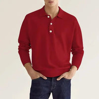 Caspar Casual Sweater in Red