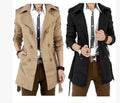 Caspar Elegant Trench Coat with Pockets