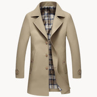 Caspar Trench Coat in Khaki