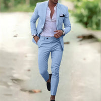 Caspar Trousers in Sky Blue