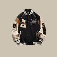 Caspar Vintage Jacket in Black