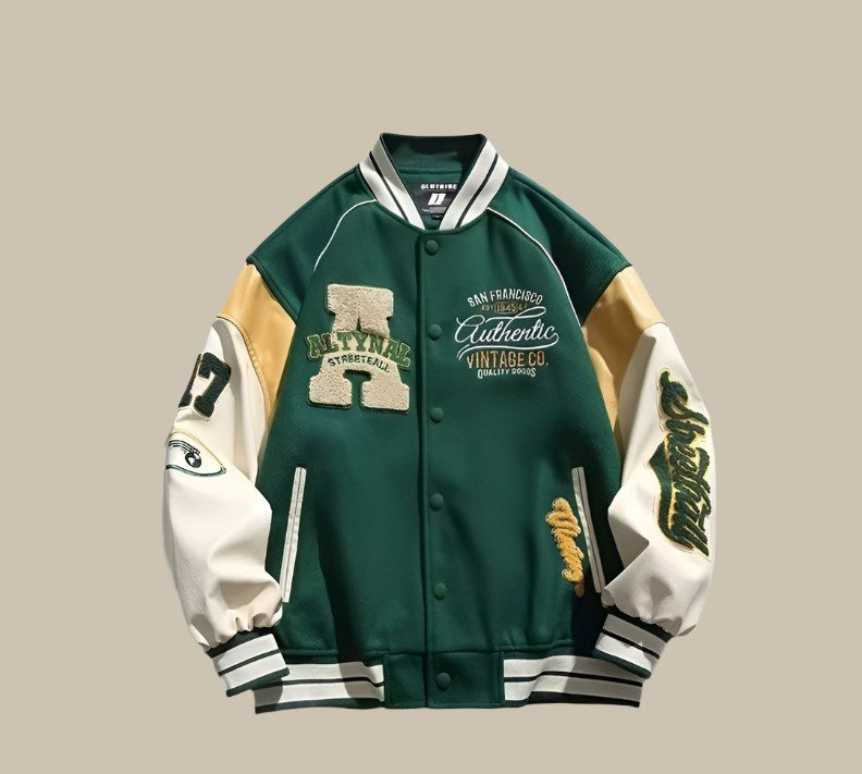 Caspar Vintage Jacket in Green