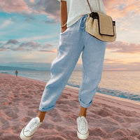 Casper Casual Trousers in Blue