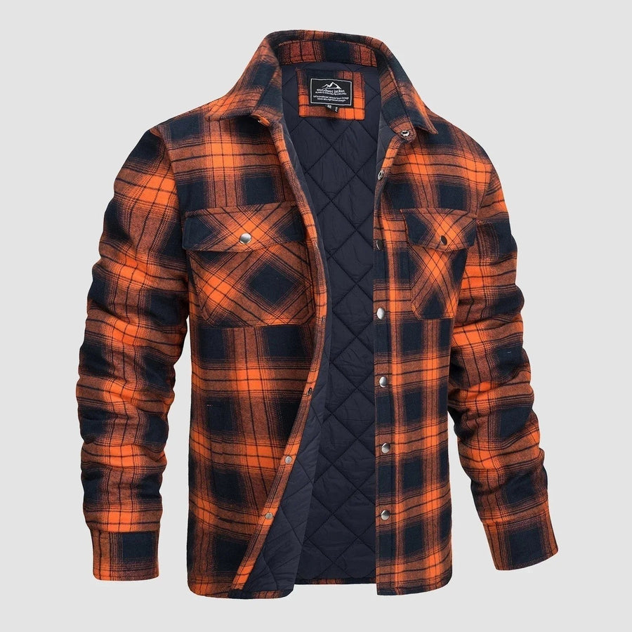 Casper Jacket with Striped in Orange