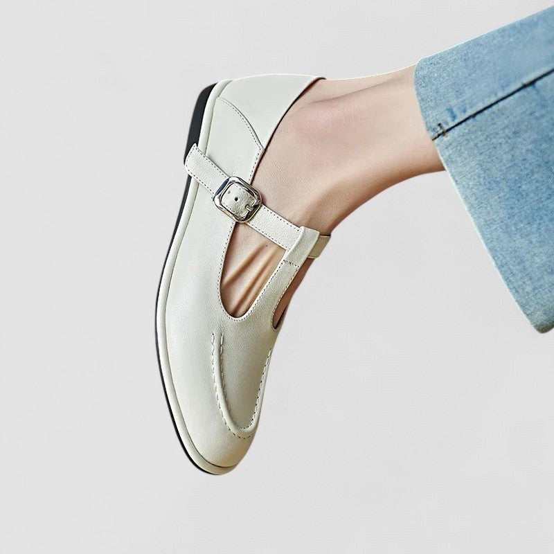 Cassandra™ Orthopedic Low Heel Shoes in Beige