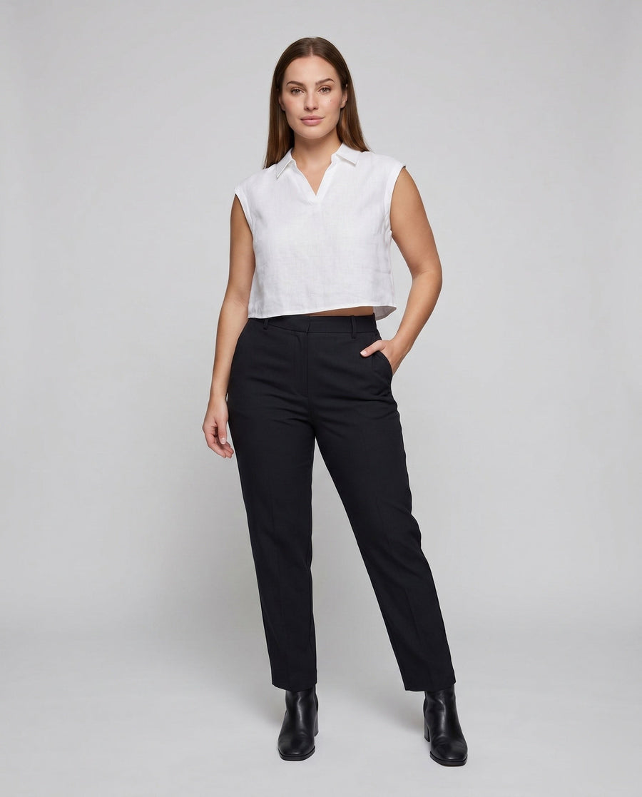 Cassia Airy Linen Top