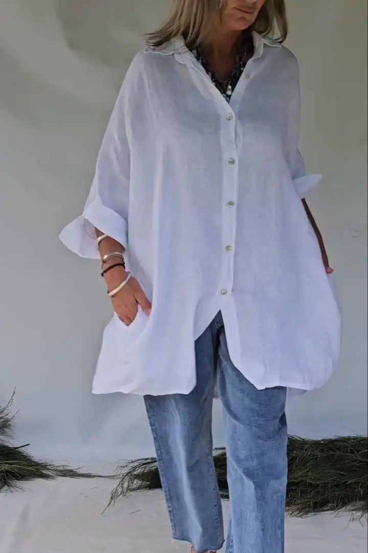 Cassia Casual Dress in White