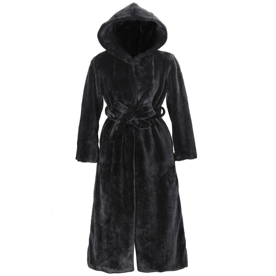 Cassia Coat with Belted and Hood