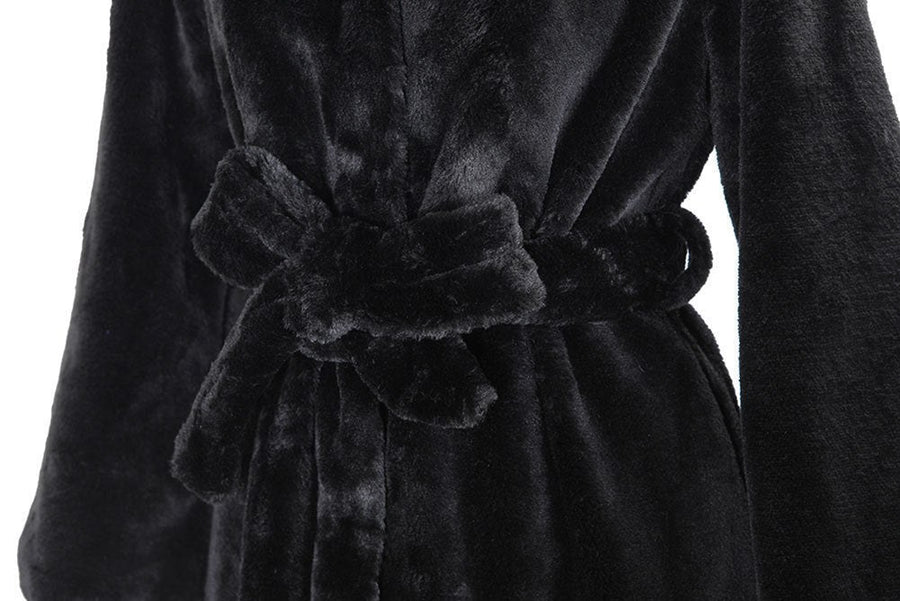 Cassia Coat with Belted and Hood