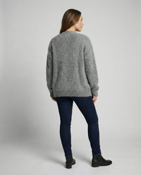 Cassia Knit Cardigan in Dark Grey