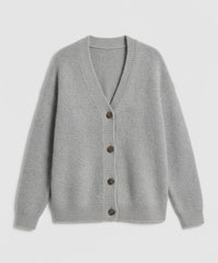 Cassia Knit Cardigan in Light Grey