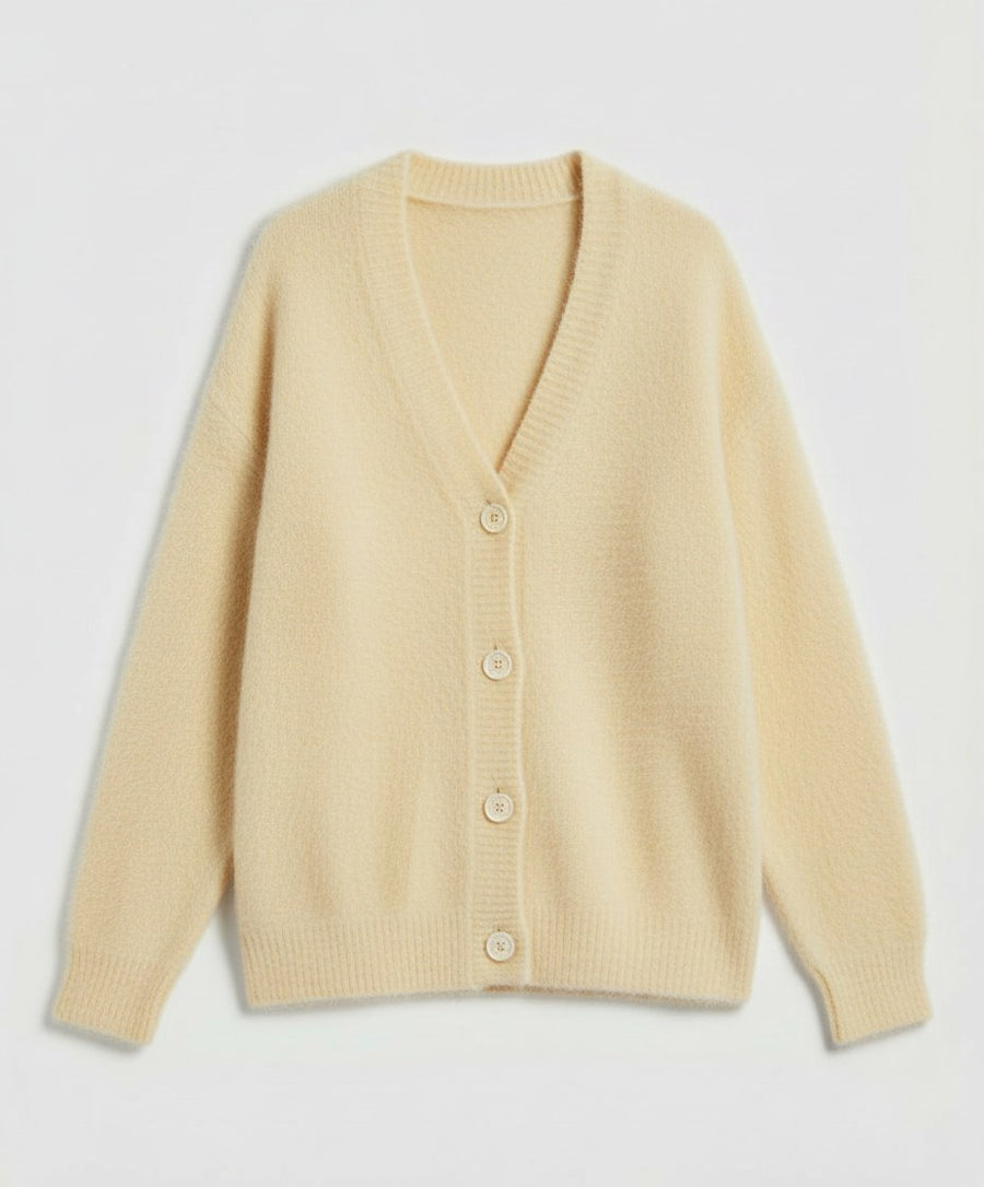 Cassia Knit Cardigan in Yellow