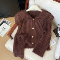 Cassia Knit Cardigan with Button Front