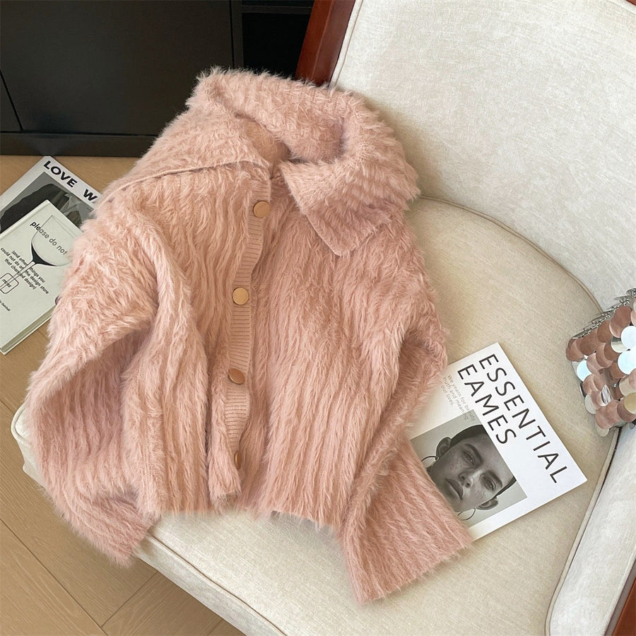 Cassia Knit Cardigan with Button Front