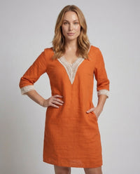 Cassia Linen Midi Dress