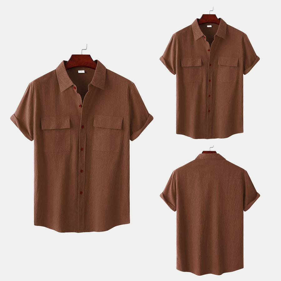 Cassia Shirt with Short Sleeve and Chest Pocket