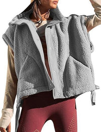 Cassia Vest with Pockets in Grey