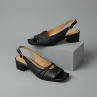 Cassie Braided Slingback Sandal in Sienna Brown