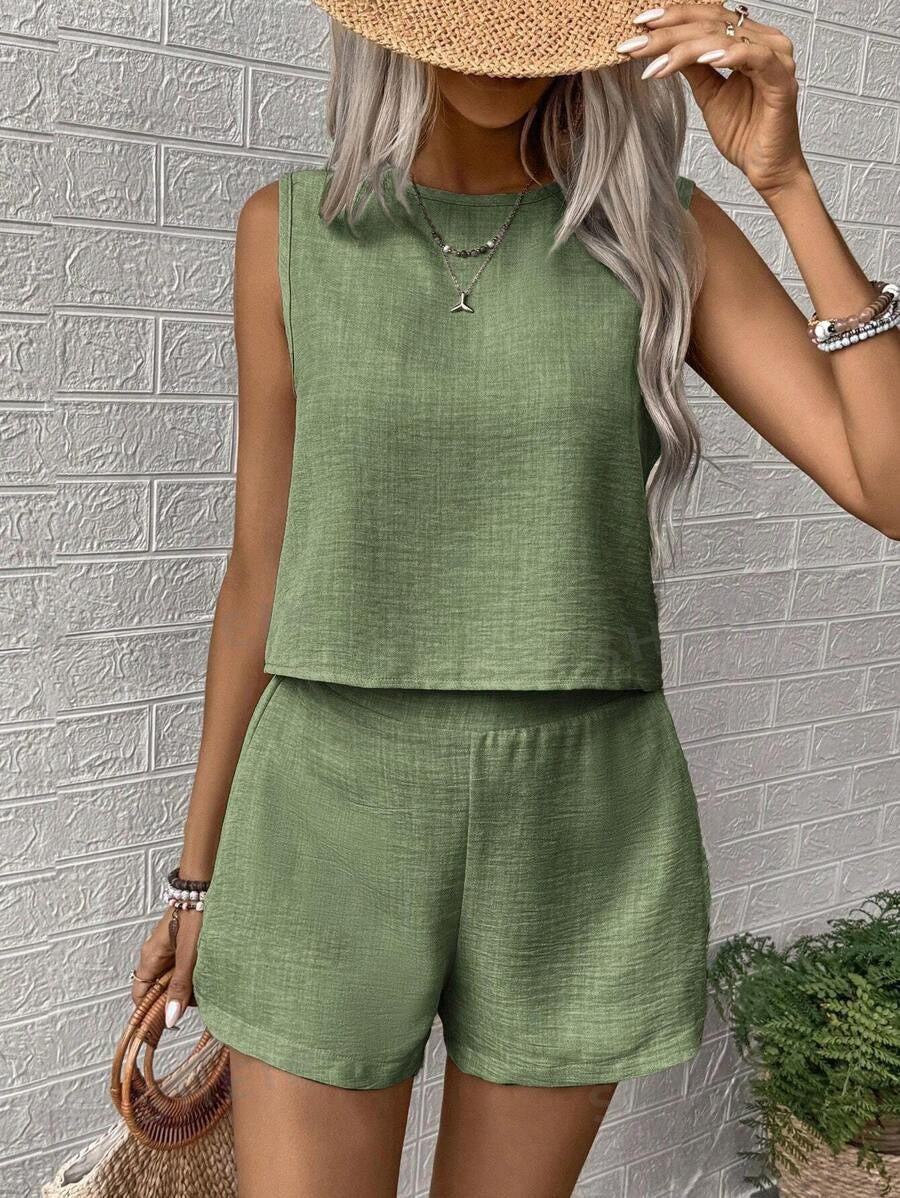 Catalina Casual Set in Olive Green