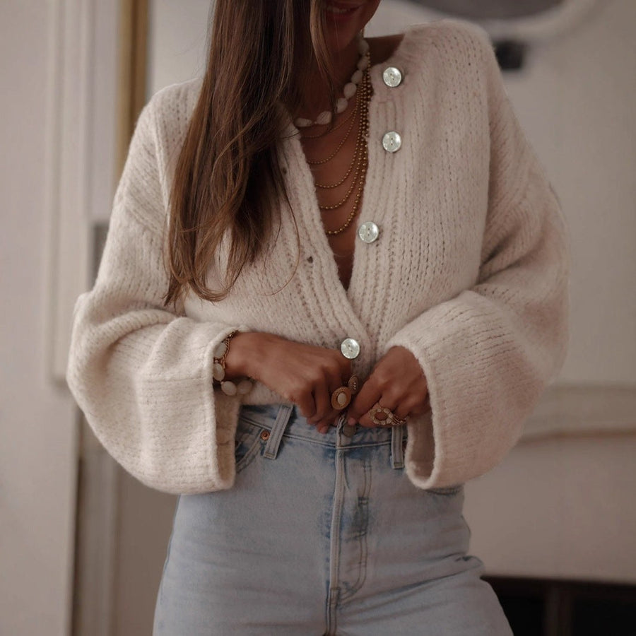 Catalina Elegant Knit Cardigan with Oversized