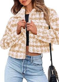 Catalina Jacket with Checked in Blumenfarbe