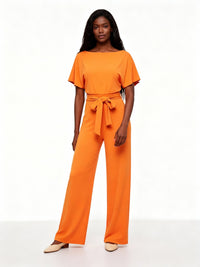 Catalina Knit Jumpsuit in Yellow