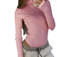 Catalina Top with Long Sleeve in Pink