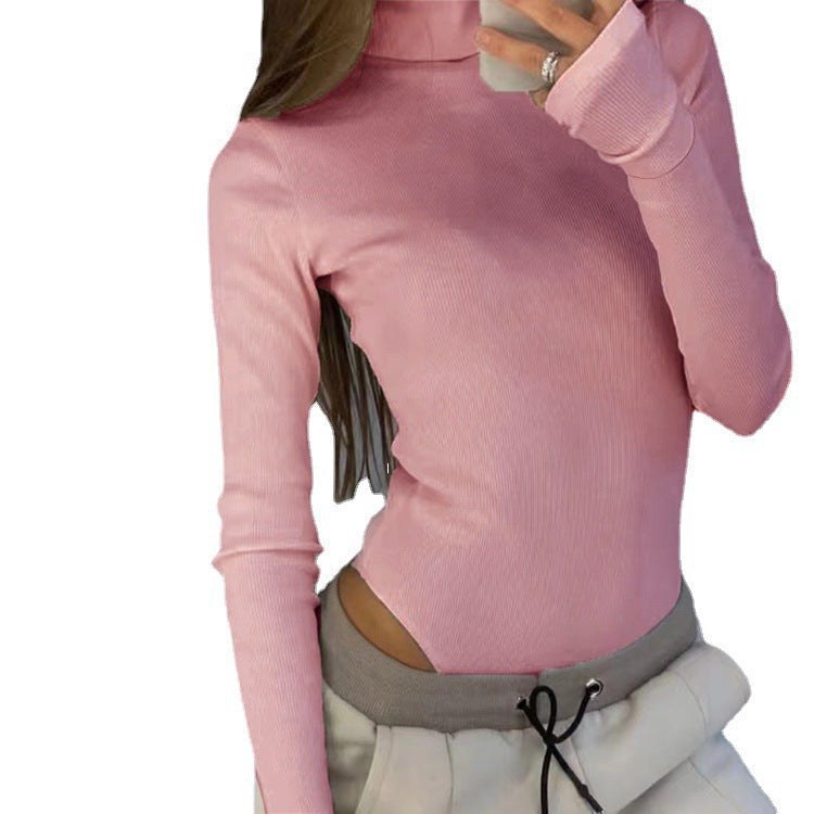 Catalina Top with Long Sleeve in Pink