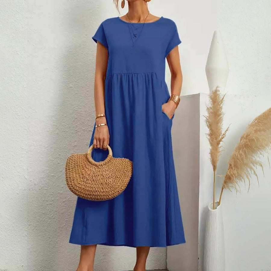 Catherine Essential Elegant Dress in Blue