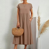 Catherine Essential Elegant Dress in Brown