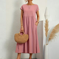 Catherine Essential Elegant Dress in Pink