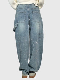 Clara | Women's Sparkle Diamond Denim Pants