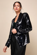 Miss Punctuality Sequin Lightweight Blazer