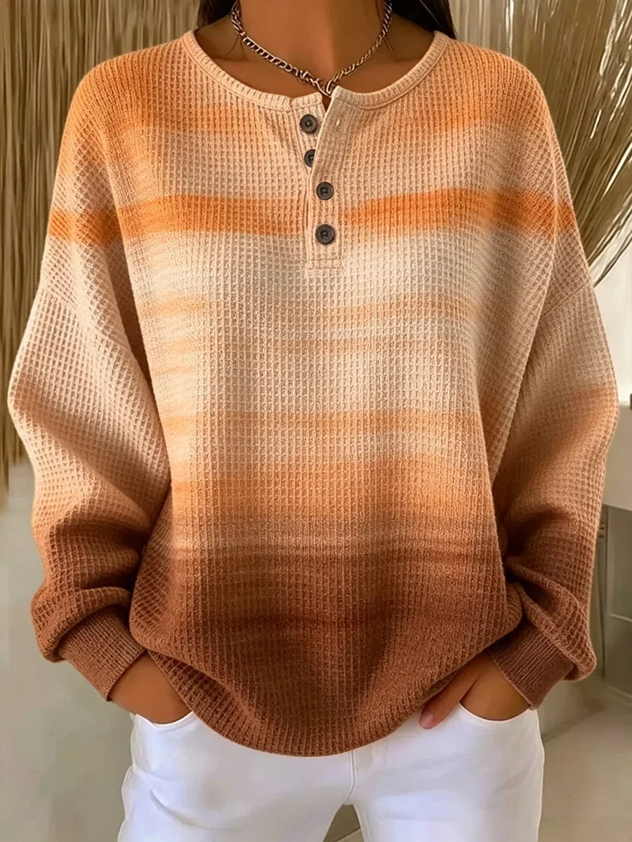 Casual Abstract Crew Neck Long Sleeve Sweatshirt