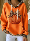 Casual Leopard Hoodie Long Sleeve Hoodie