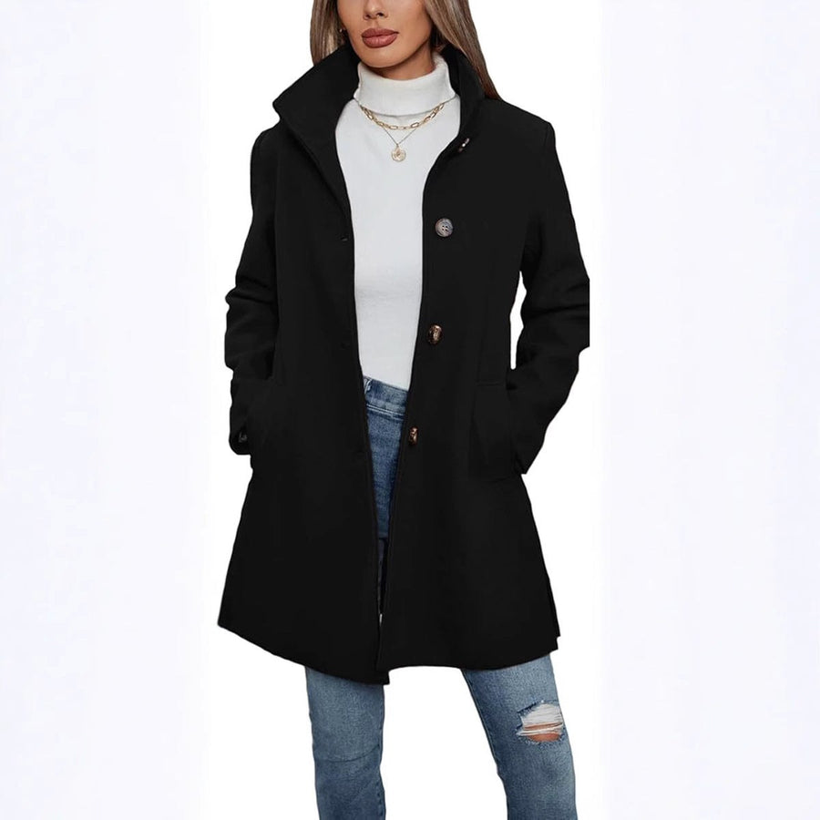 Cecilia Elegant Coat with Pockets