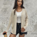 Cecilia Elegant Knit Cardigan with Button Front and Pockets