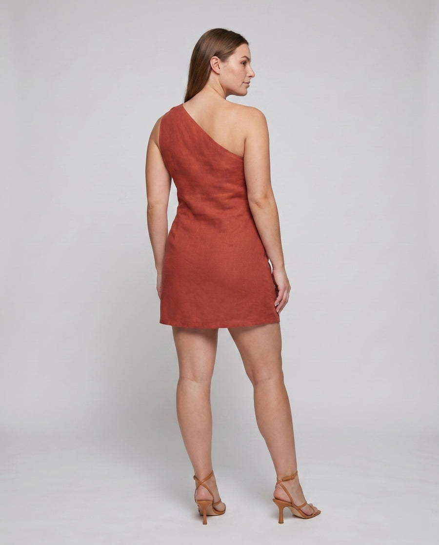 Cecilia Elegant Linen Dress