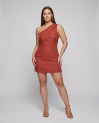 Cecilia Elegant Linen Dress