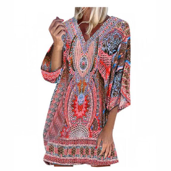 Cecilia Lightweight Dress with V-Neck